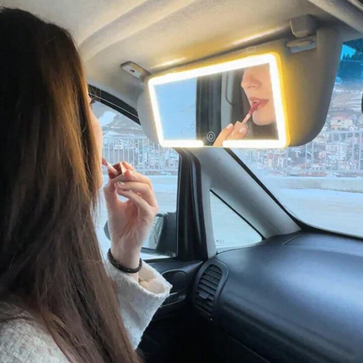 Espelho LED de maquiagem para passageiro